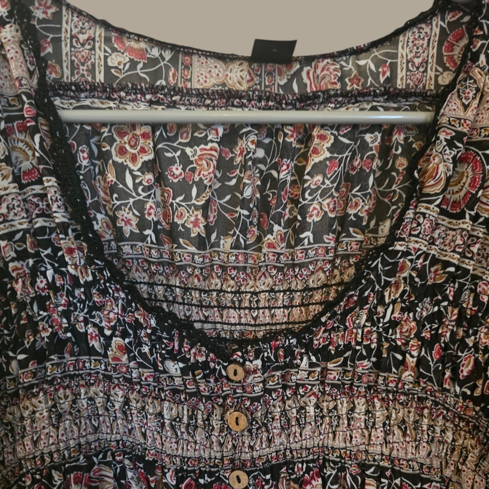 Boho Gypsy Loose Fit Top - Picture 8 of 16
